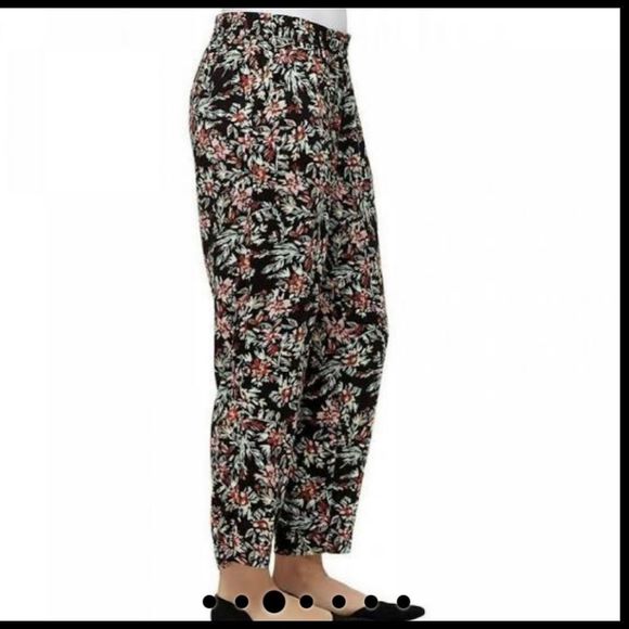 - Jessica Simpson Floral Ankle Pant Medium - Picture 2 of 7